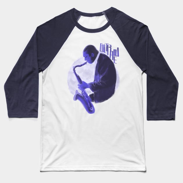 Moontrane Baseball T-Shirt by @akaluciarts